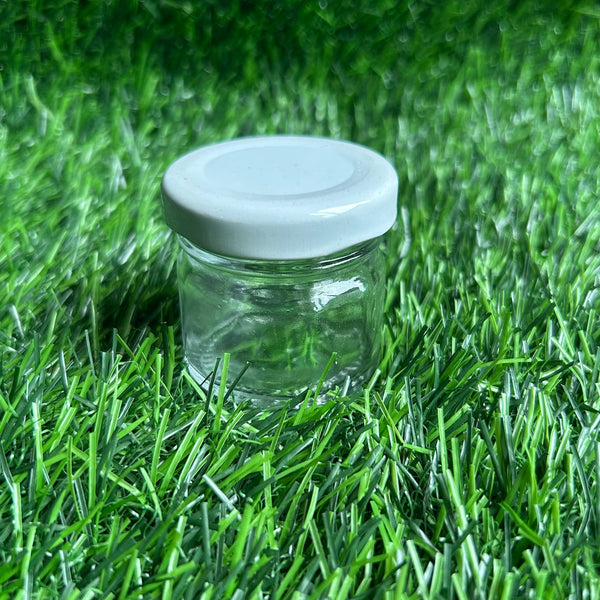 Glass Jar 30 ML - White Cap