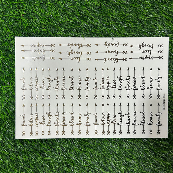 Emboss Sticker Bookmark A5