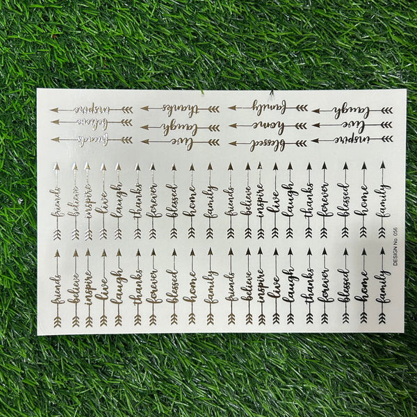 Emboss Sticker Bookmark A5
