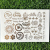 Golden Embossed Sheet A4 - EMB10