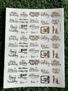 Golden Embossed Sheet A4 - EMB2