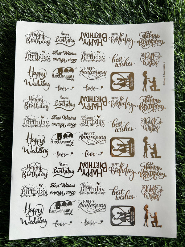 Golden Embossed Sheet A4 - EMB2