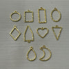 Embossed Bezel Gold - Set of 10