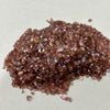 Shiny Rainbow Glass Granules - Maroon