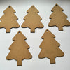 Christmas tree MDF cutout - Set of 5