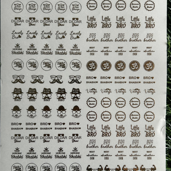 Golden Embossed Sheet A5 - EMB10