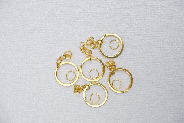 Keychain Set of 10 - Gold