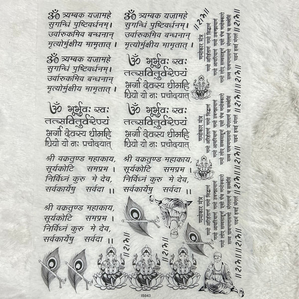 Insert A4 sheet Shlok - INS9