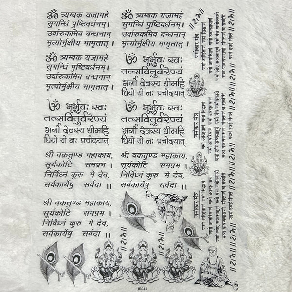 Insert A4 sheet Shlok - INS9