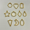 Pendent Bezel Gold - Set of 10