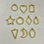 Pendent Bezel Gold - Set of 10