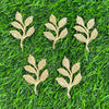 Metal Leaf Charm 2 - set of 10