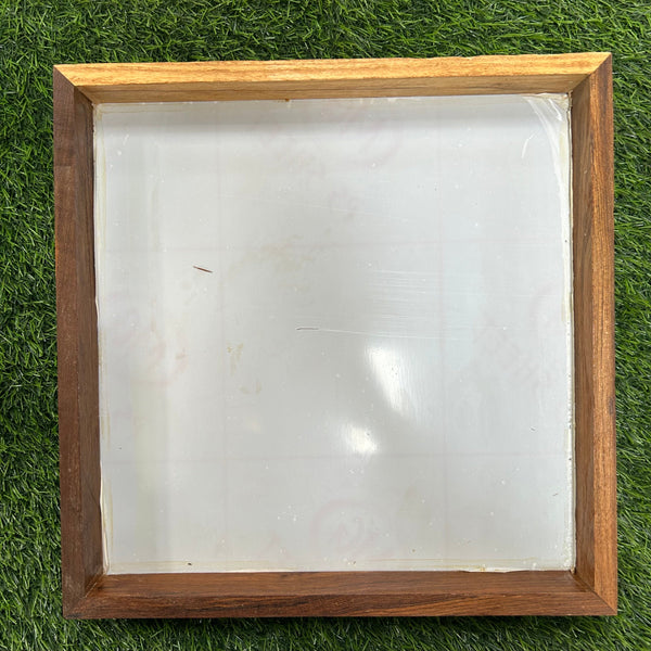 Teak Wood Floating frame - 14”x14”