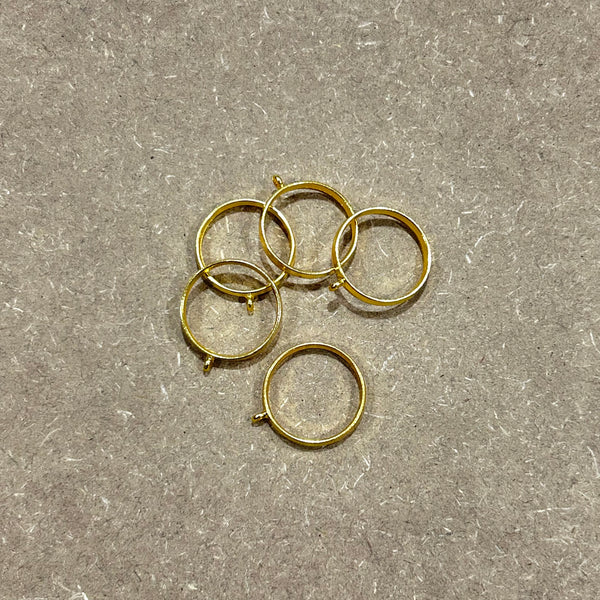 Round Bezel Gold - 1.2”