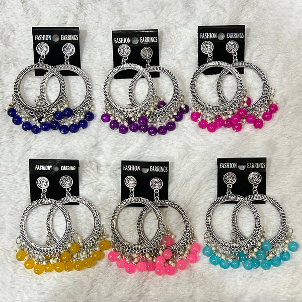 Jhumka Bezel - Round colored