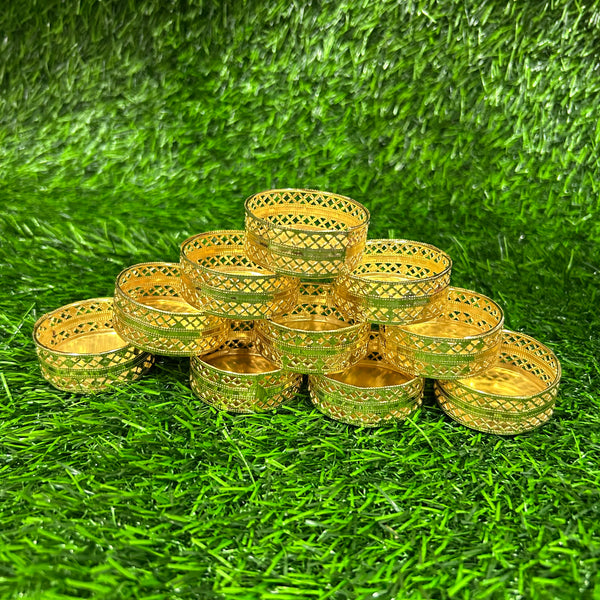 Gold T-Light Holder - Set of 12