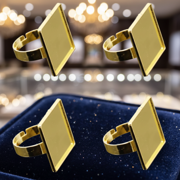 Gold Ring Bezel - Set of 5 GR1