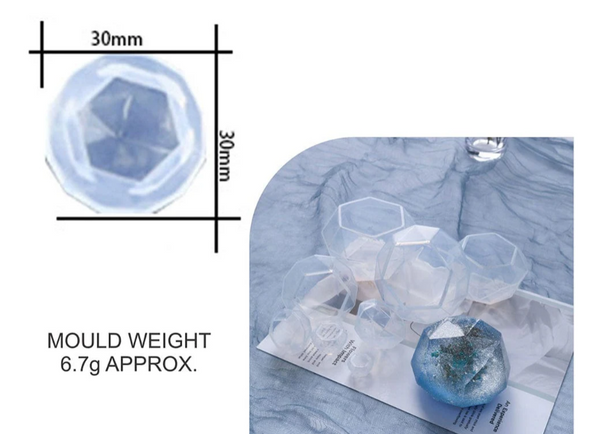 Diamond 3D Paper weight & Candle Mould - Small