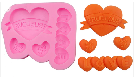 3D Heart Love Mould