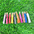 Tassel multicolour with Gold Cap - set of 10
