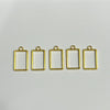 Rectangle Bezel Gold - Small
