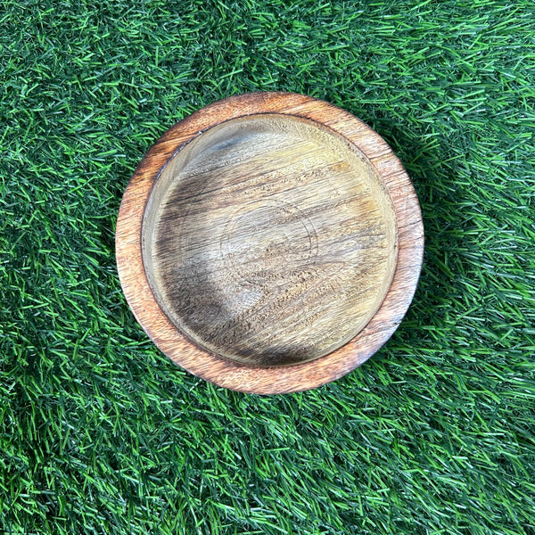 Wooden Candle Round Bowl