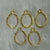 Oval Bezel - Gold