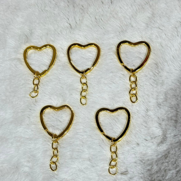 Keychain gold ( heart shape)