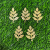 Metal Leaf Charm - set of 10