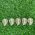 Metal Leaf Charm I - set of 10