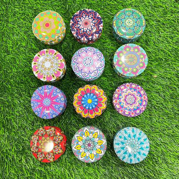 Mandala Pattern Candle Jar
