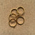Round Bezel Gold - 1.2”