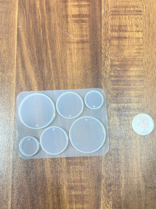 Round Keychain Mould - 6 CVT