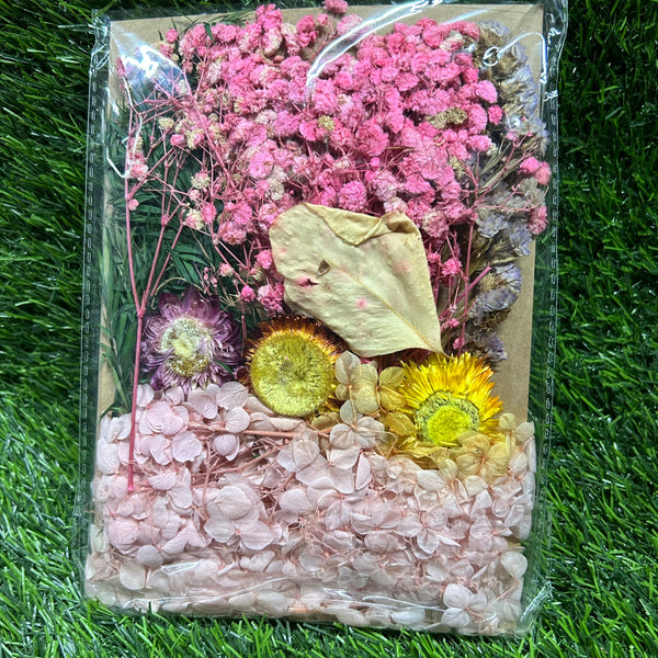 Dried Mix Flower - Pink Theme