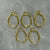 Oval Bezel - Gold