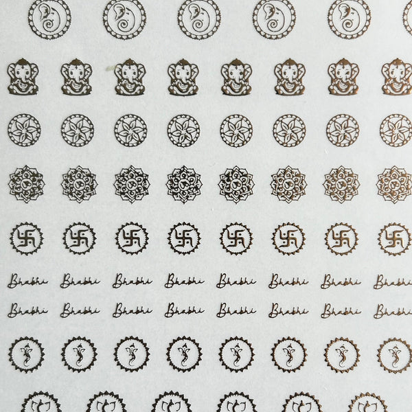 Golden Embossed Sheet A5 - EMB7