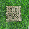 Metal square Charm - Set of 5