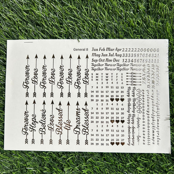 Golden Embossed Sheet A5 - EMB17