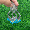 Jhumka Bezel Diamond - Firozi