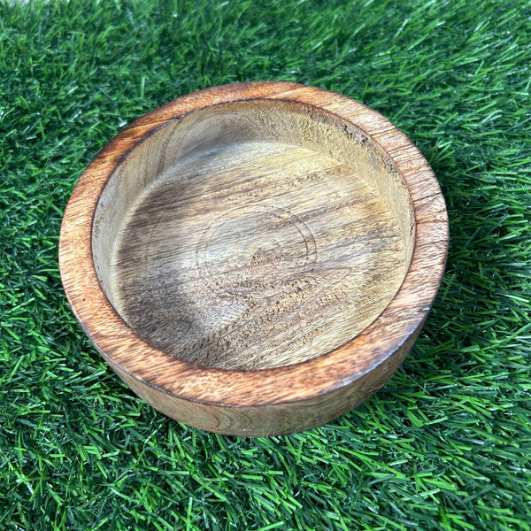 Wooden Candle Round Bowl