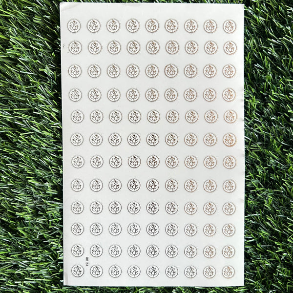 Golden Embossed Sheet A5 - EMB3