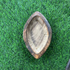 Wooden candle boat bowl 6”x4”