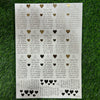 Emboss Sticker Mantra A4