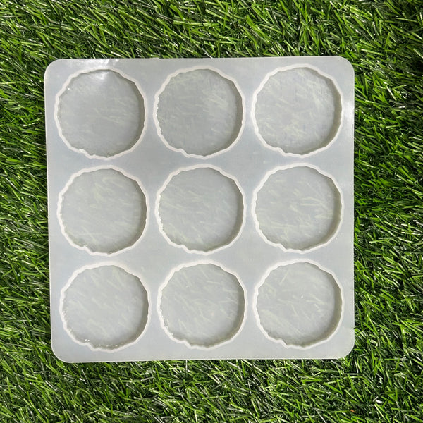 2 inch Agate Keychain & Pendent Mould - 9 CVT