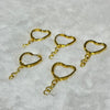 Keychain Gold ( Heart Shape )
