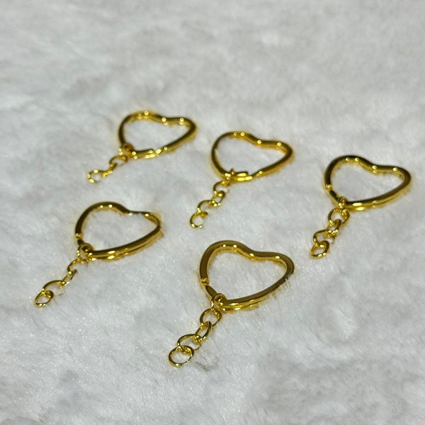 Keychain Gold ( Heart Shape )