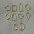 Embossed Bezel Gold - Set of 10