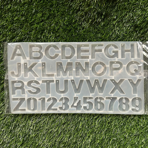 Alphabet Mould with Hole - Front Pour