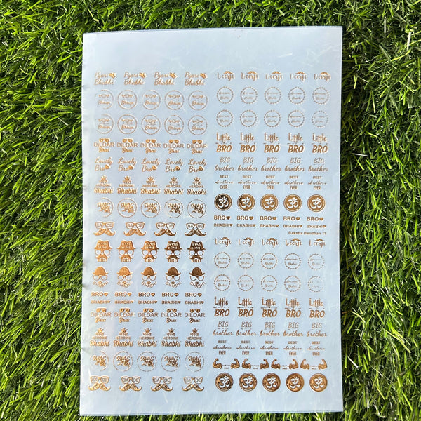 Golden Metal Insert Sheet A5 - INS4