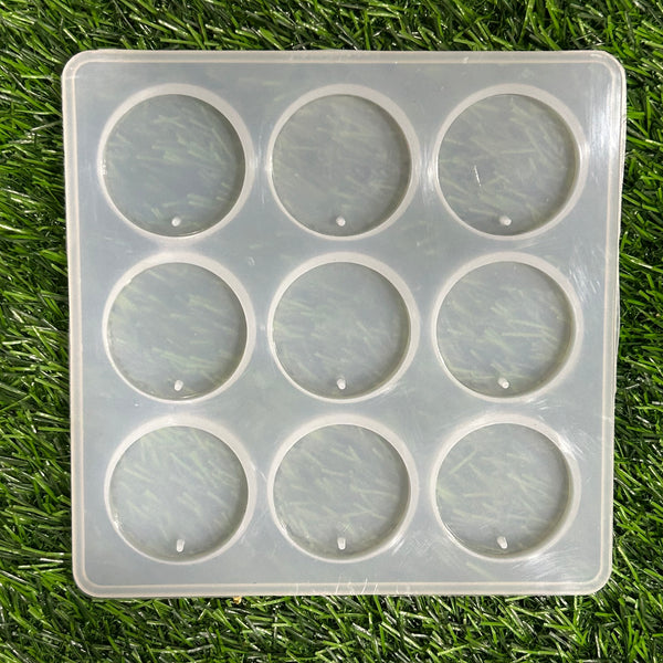 1.6inch Round Keychain & Pendent Mould - 9 CVT